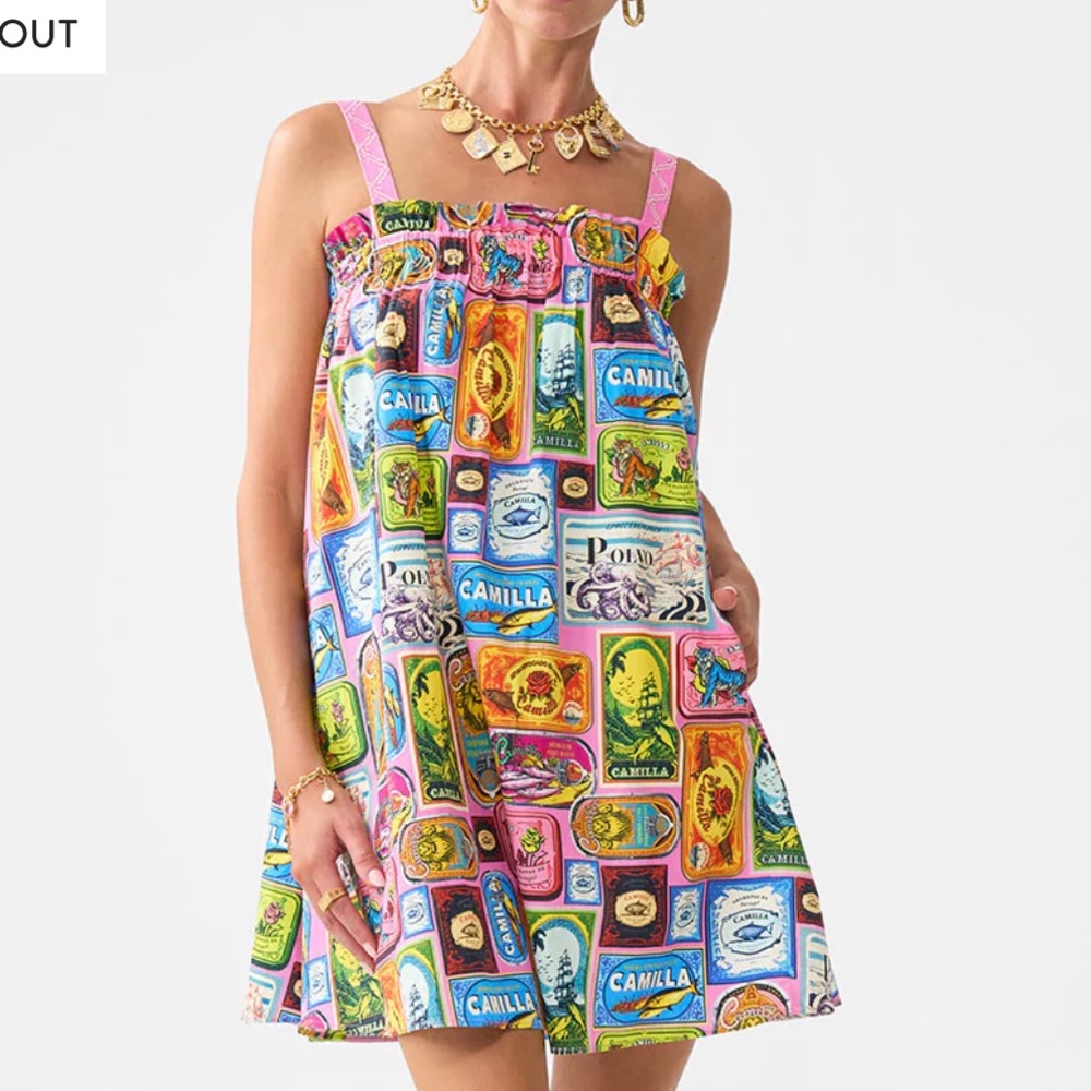 Camilla Salty Splendour Wide Strap Sundress NWT RARE